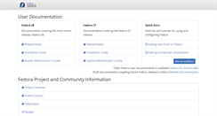 Desktop Screenshot of doc.fedoraproject.org