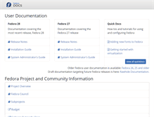 Tablet Screenshot of doc.fedoraproject.org