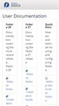 Mobile Screenshot of docs.fedoraproject.org